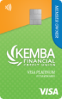 KEMBA Financial Credit Union Member Owner Visa Platinum Rewards Credit Card